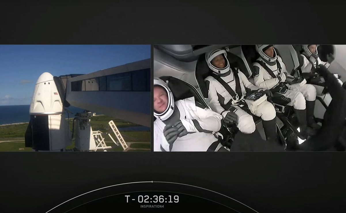 "¡Estamos emocionados por salir!"; despega SpaceX con la primera tripulación totalmente civil
