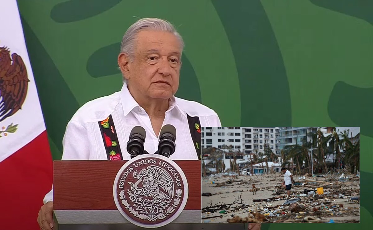 AMLO alista homenaje para víctimas del huracán “Otis” en Acapulco