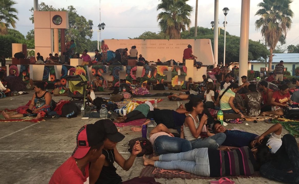 Llega a Chiapas caravana de 2 mil migrantes centroamericanos y cubanos 