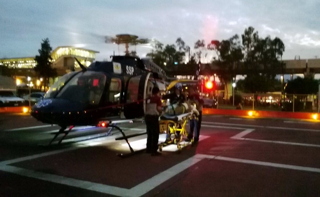 Trasladan en helicóptero a lesionado en Iztapalapa