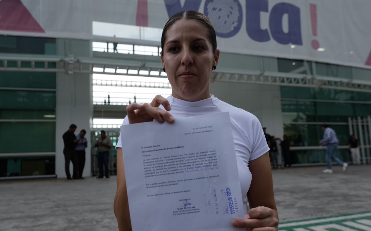 Edomex: Teresa Reyes Loza, candidata de Morena a la alcaldía de Santo Tomás, se baja de la contienda