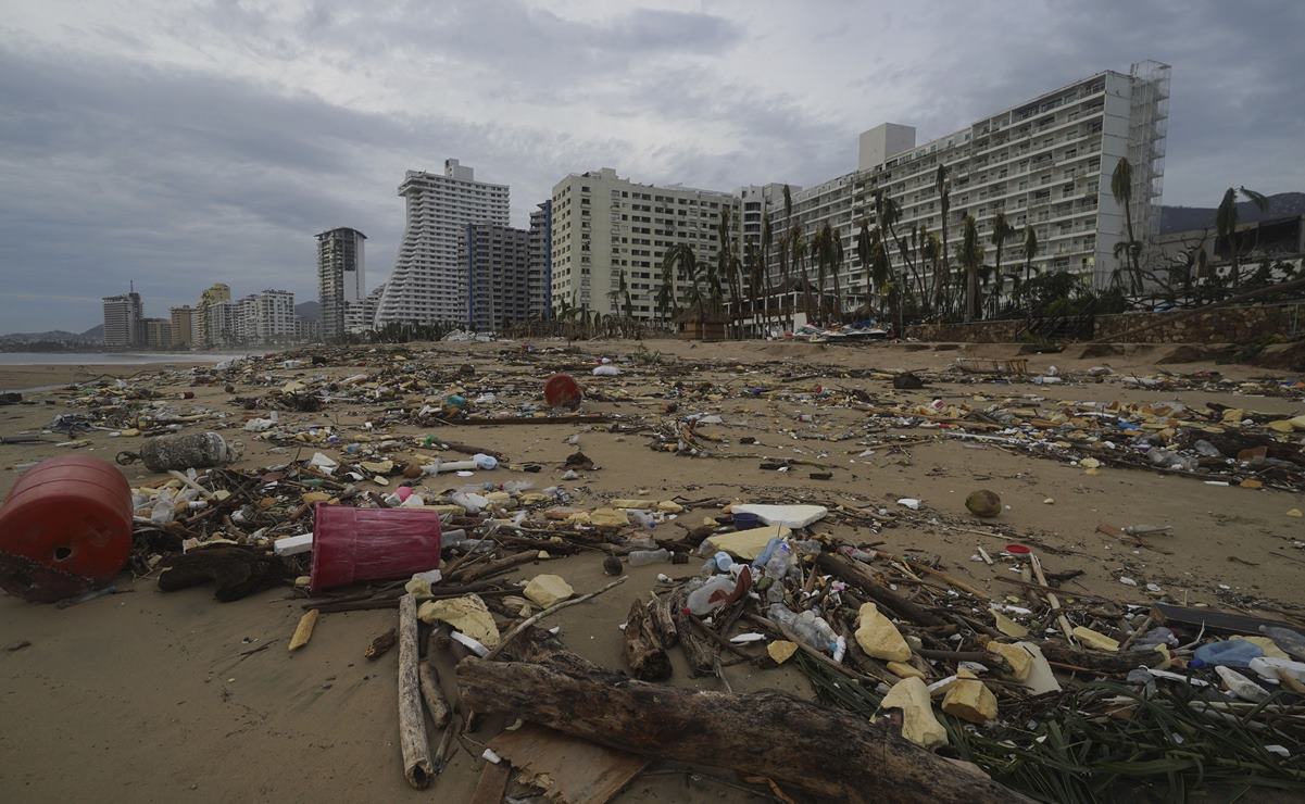 Huracán “Otis” afectó 80% de hoteles en Acapulco, reporta la gobernadora de Guerrero