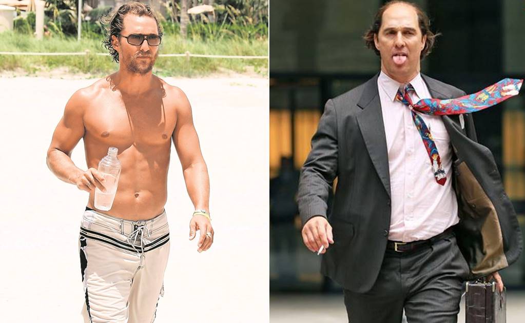 McConaughey se queda calvo y sube varios kilos