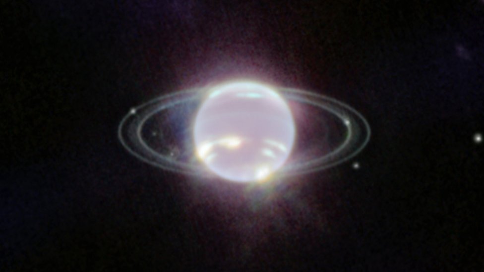 Telescopio James Webb capta asombrosa imagen de los anillos de Neptuno; se vuelve viral en redes