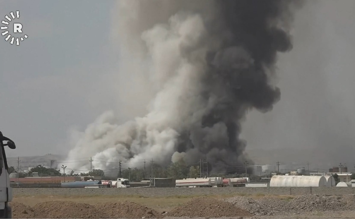 Se registra fuerte incendio en una refinería de petróleo en Irak; reportan varios lesionados