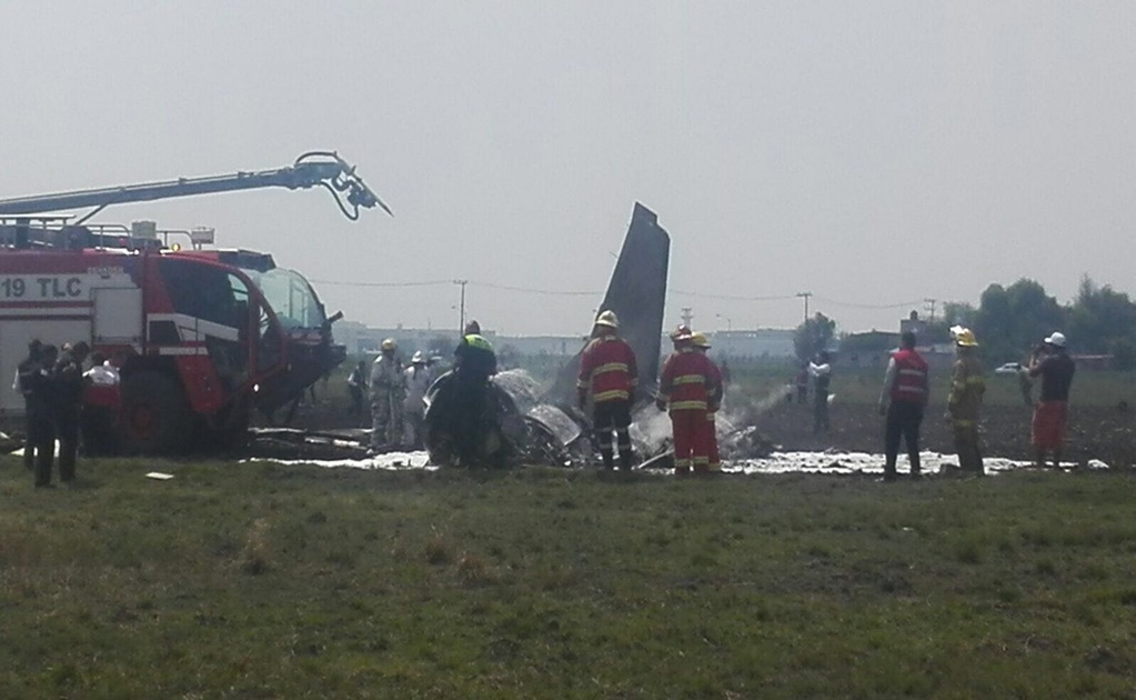 Accidente de Learjet deja un muerto en Toluca