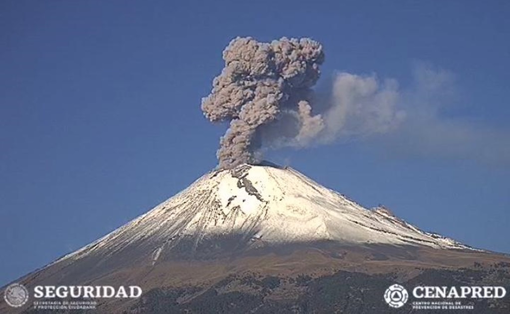 Prevén caída de ceniza del Popocatépetl en 7 alcaldías