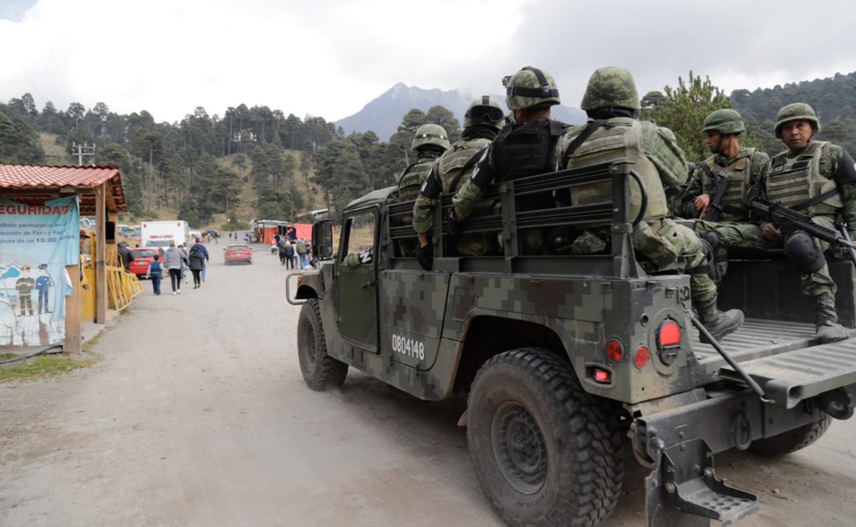 Guardia Nacional realiza operativo en Nevado de Toluca por secuestro de turistas
