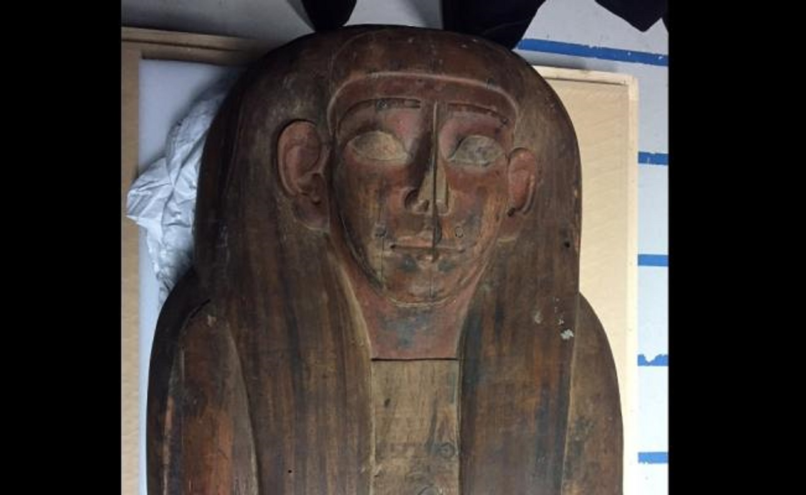 Hallan una momia en Australia dentro de un ataúd egipcio