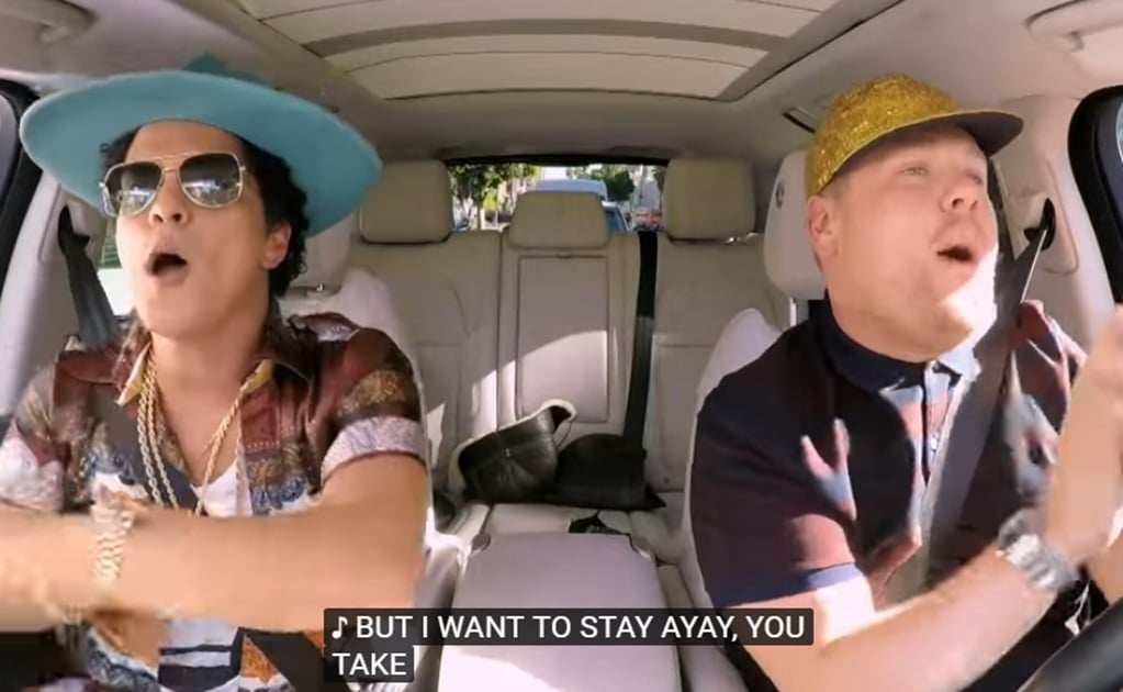 Bruno Mars recuerda a Elvis Presley en "Carpool Karaoke"
