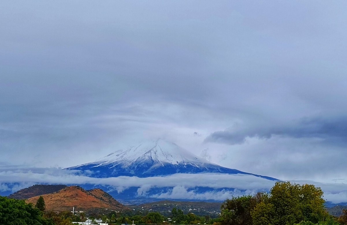 FOTOS: Así las postales del Iztaccíhuatl, Popocatépetl y Nevado de Toluca cubiertos de nieve 