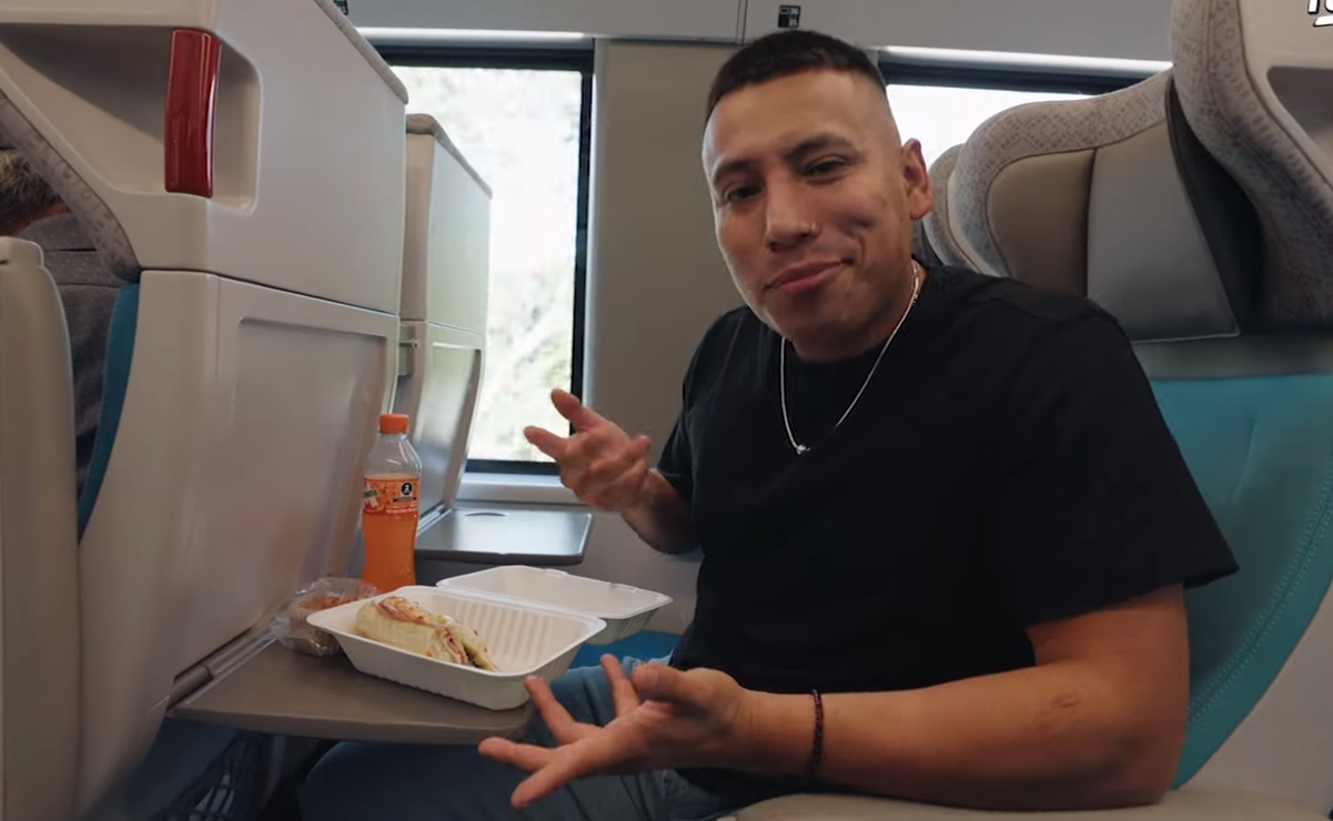 Yulay viaja en el Tren Maya y lanza fuerte crítica: "no es muy buena la comida"