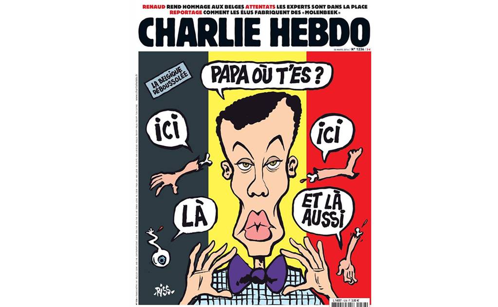 "Charlie Hebdo" se mofa de atentados de Bruselas