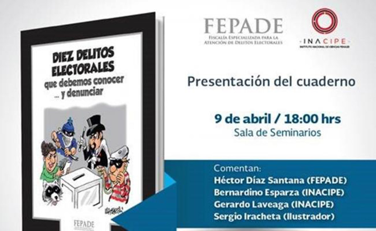 Lanza Fepade manual de delitos electorales