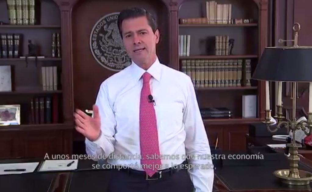 Economía nacional, mejor de lo esperado: Peña Nieto