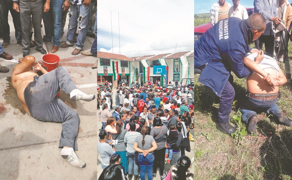 En Hidalgo, acusan a cuatro de robachicos y los linchan; uno era policía