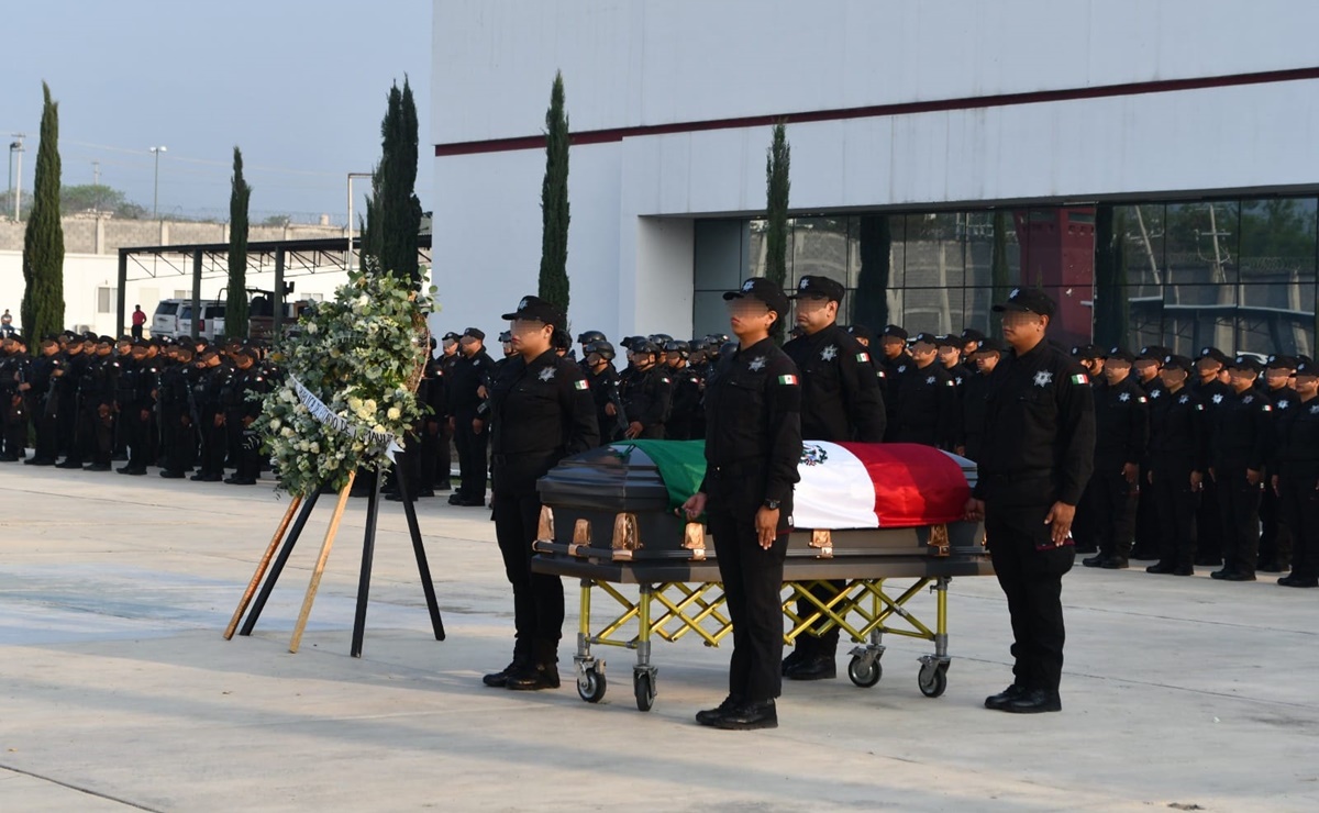 Despiden con honores al Policía 'A' Óscar David Banda Porras en Tamaulipas; destacó por su servicio y compromiso