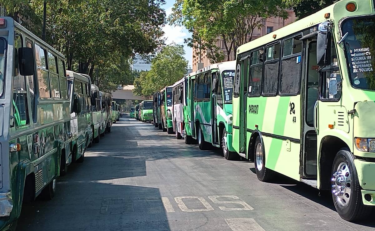 Defensa del INE: Convirtieron en estacionamiento el Paseo de la Reforma; llegaron más de 250 camiones