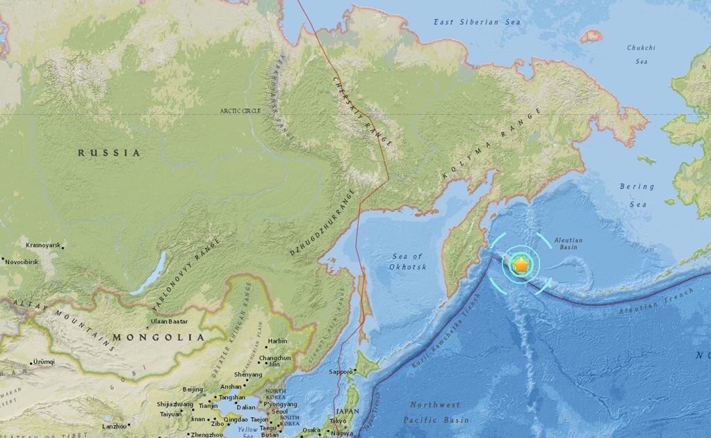 Registran sismo de 7.4 grados en Rusia; alertan por tsunami