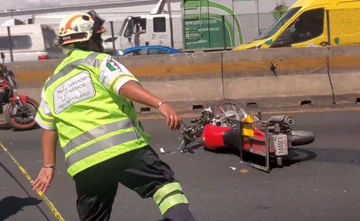 Motociclista pierde la vida en la carretera México-Querétaro