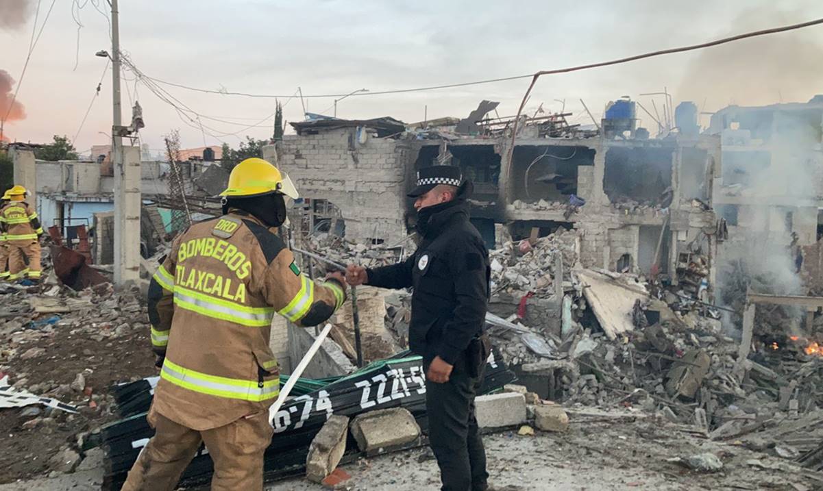 Guardia Nacional apoya en zona afectada por explosión de ducto en Puebla