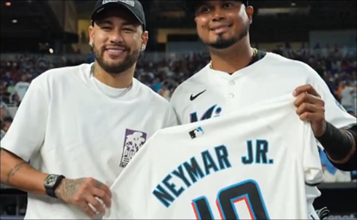 VIDEO: Neymar dio el primer lanzamiento en el debut de los Marlins