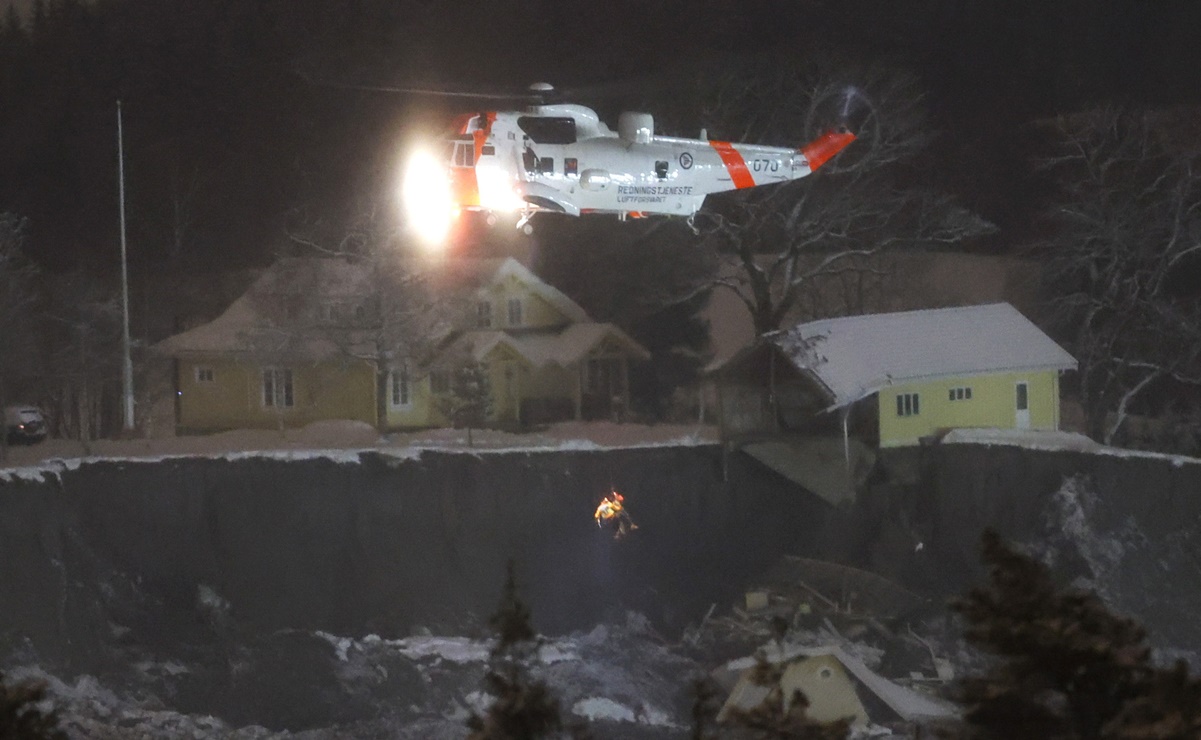 Continúa la búsqueda de 10 personas, entre ellas niños, tras deslave en Noruega