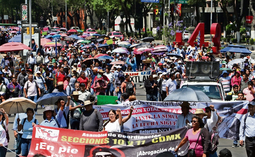 Alertan por 5 marchas en el último domingo del 2019