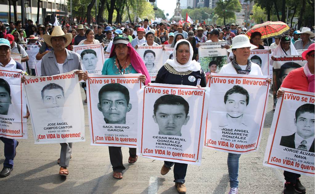 Marcharán hoy del Ángel al Zócalo por caso Ayotzinapa 