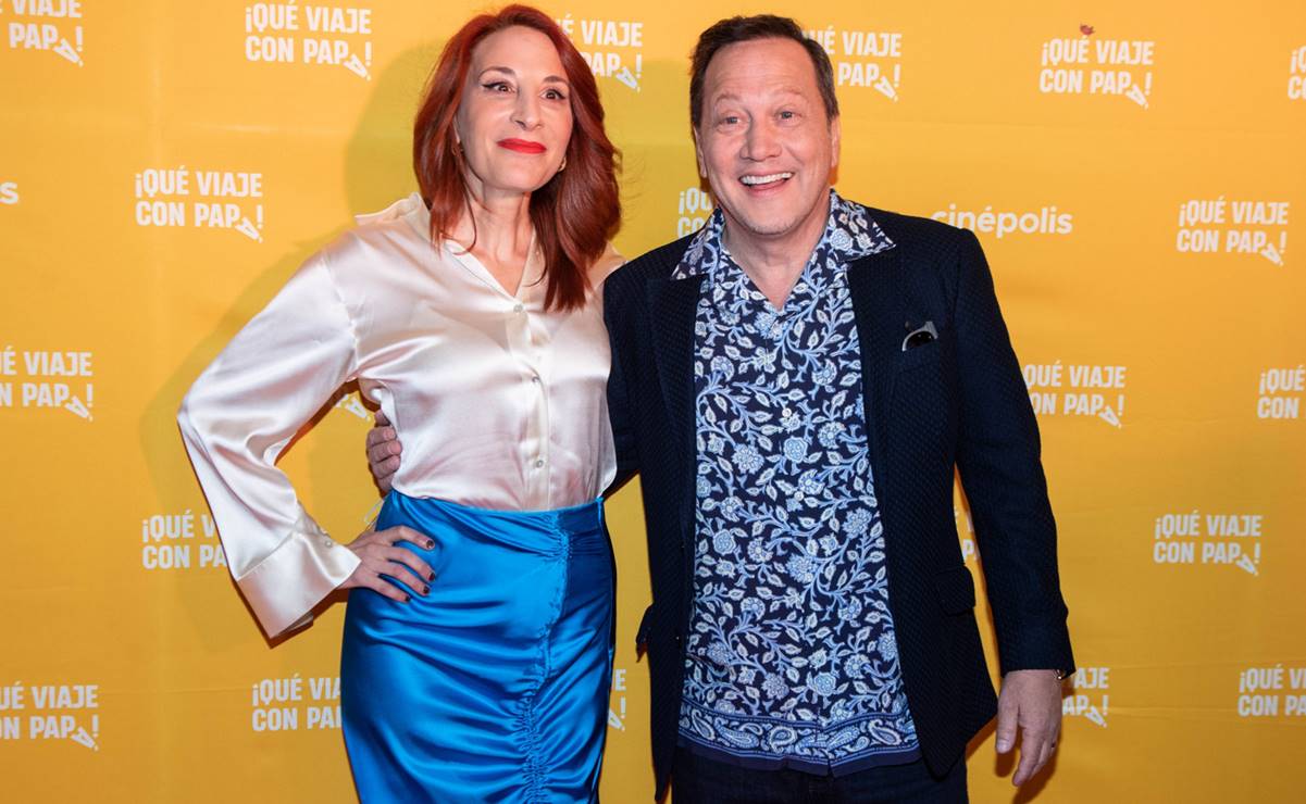 Rob Schneider y Mónica Huarte presentan en México la película "¡Qué viaje con papá!"