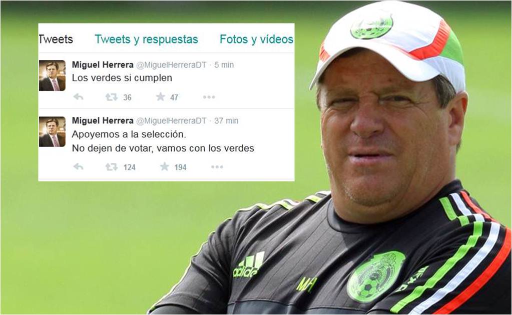 'Piojo' Herrera llama a votar; 'vamos con los verdes', dice