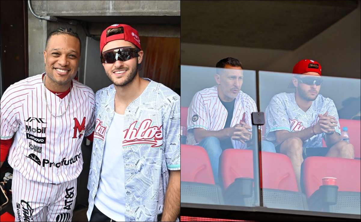 Santiago y Chaco Giménez visitaron a los Diablos Rojos del México en el Estadio Alfredo Harp Helú