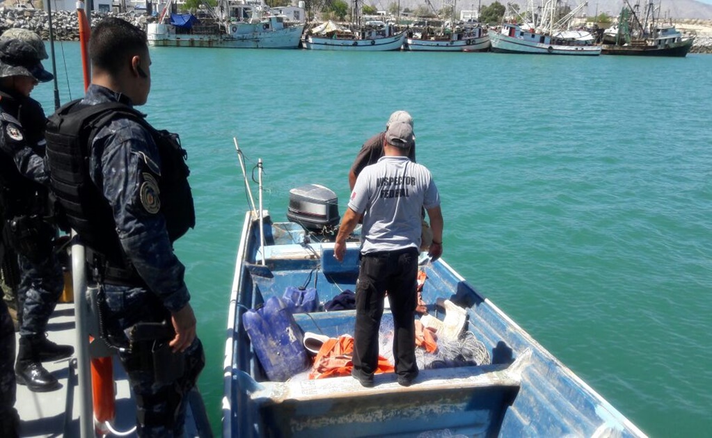Detienen a dos por pesca ilegal en reserva de Baja California