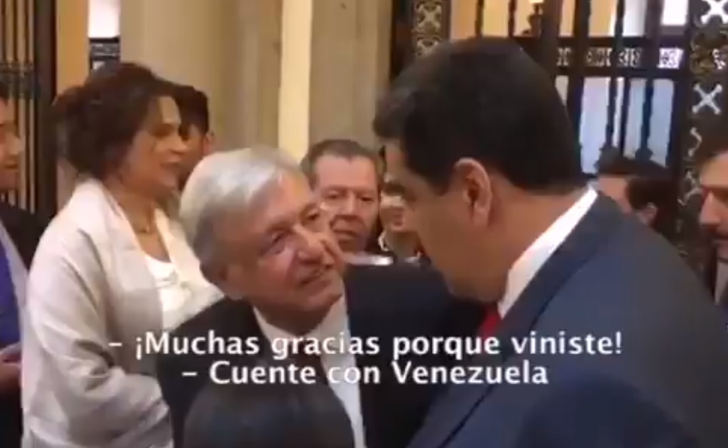 "Cuente con Venezuela para lo que sea", dice Maduro a AMLO