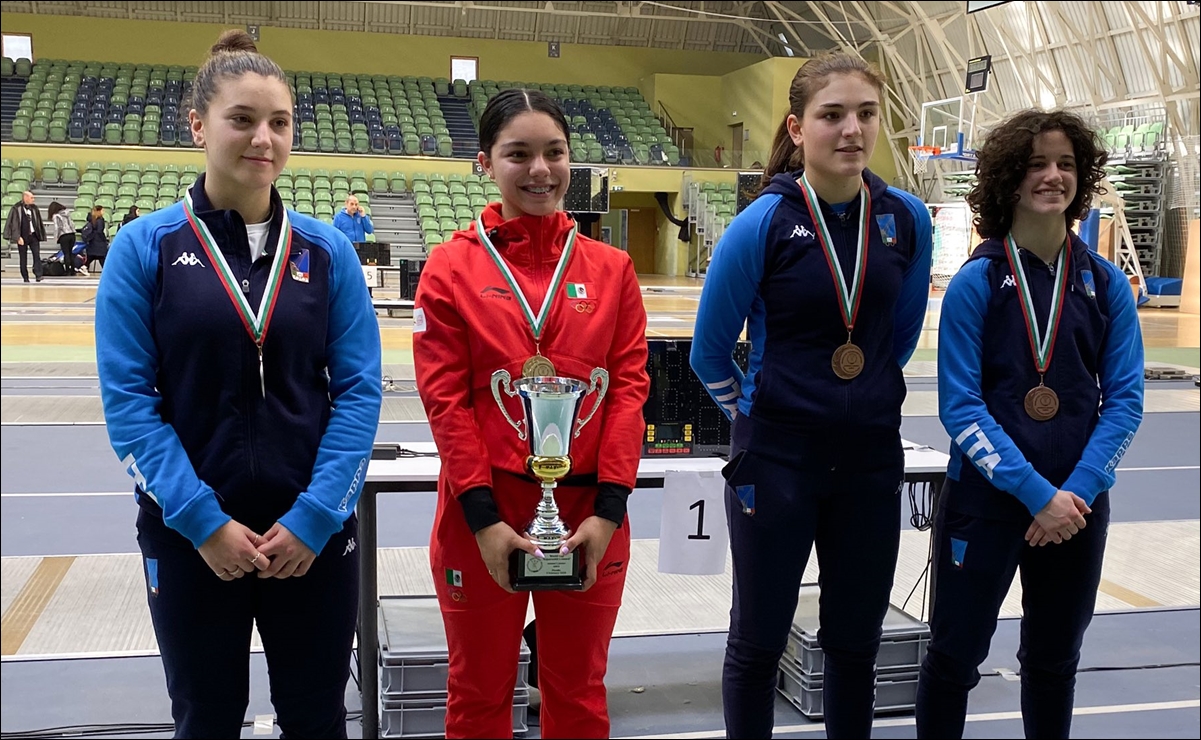 La mexicana Natalia Botello gana oro en la Copa del Mundo Junior de Esgrima