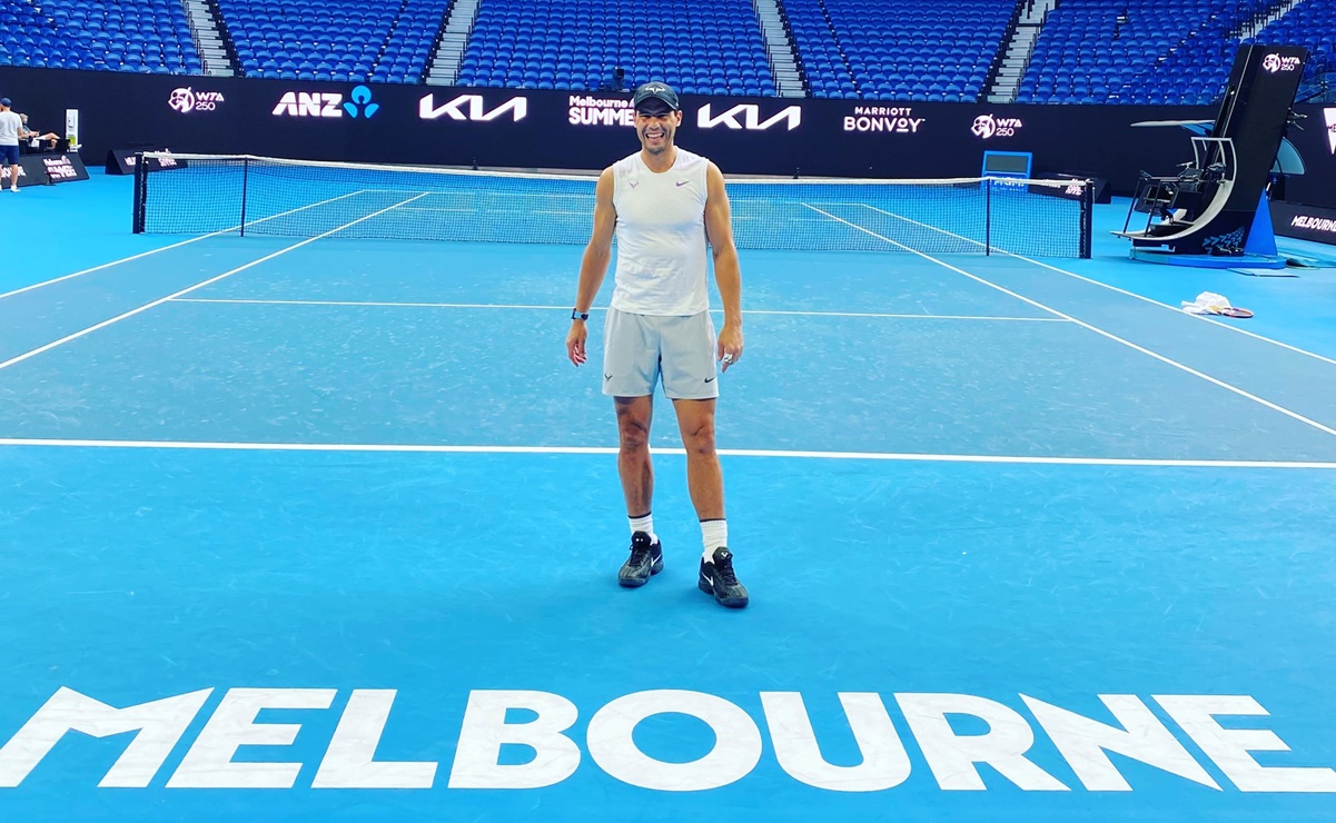 Rafa Nadal ya se encuentra en Australia; estará en el ATP 250 de Melbourne