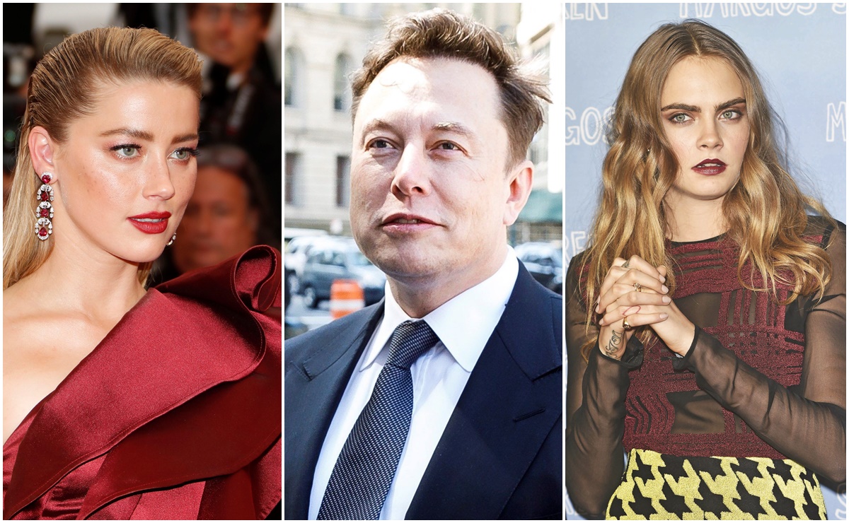 Sale a la luz el trío de Amber Heard, Elon Musk y Cara Delevingne