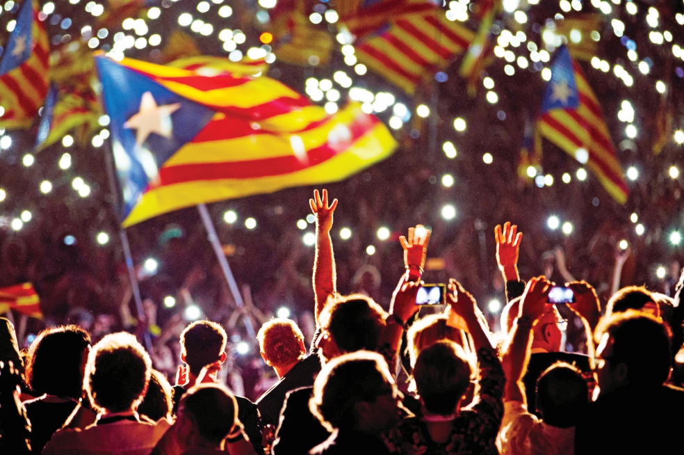 Independentistas catalanes, al frente