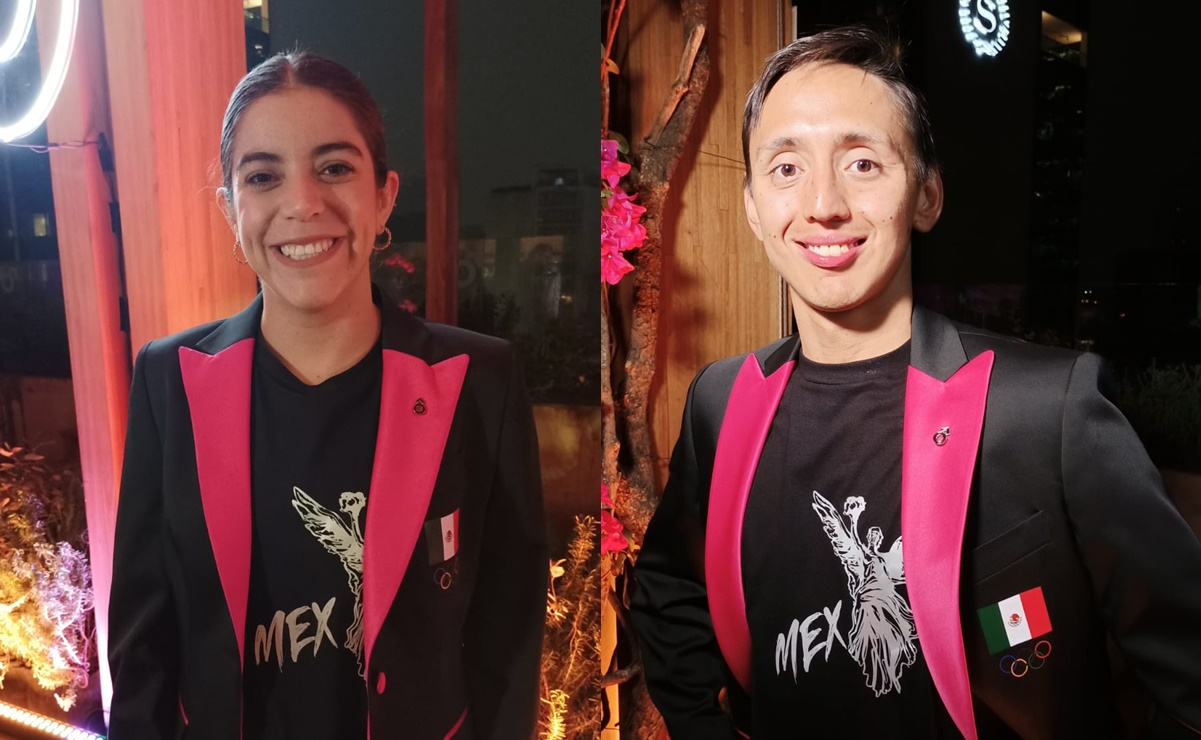 Alejandra Orozco y Emiliano Hernández lucen el uniforme de gala para la inauguración de París 2024