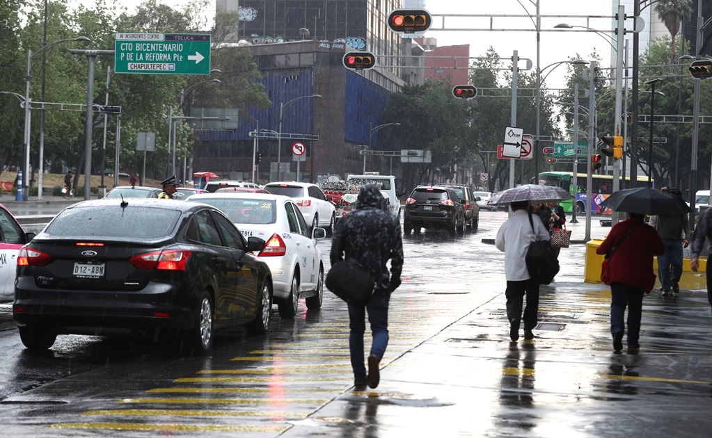Reportan lluvia en cinco delegaciones de la CDMX