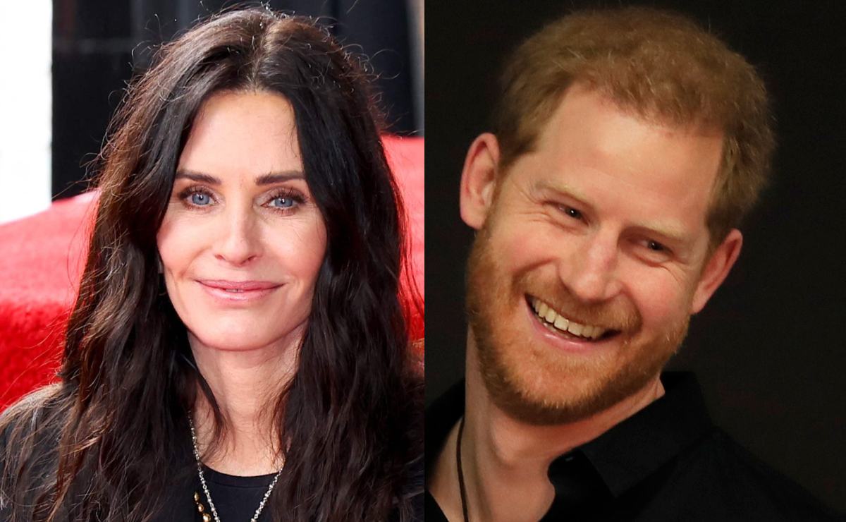 Courteney Cox confirma que el príncipe Harry se quedó en su casa "un par de días"