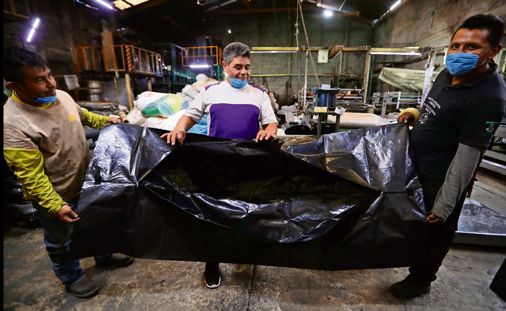 Recyclers are set to produce 60,000 body bags amid the COVID-19 pandemic