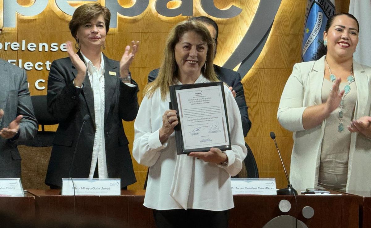 Margarita González Saravia recibe constancia de mayoría en Morelos