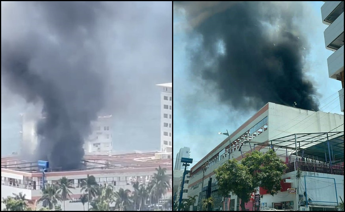 Reportan incendio en Centro de Convenciones Copacabana en Acapulco, Guerrero