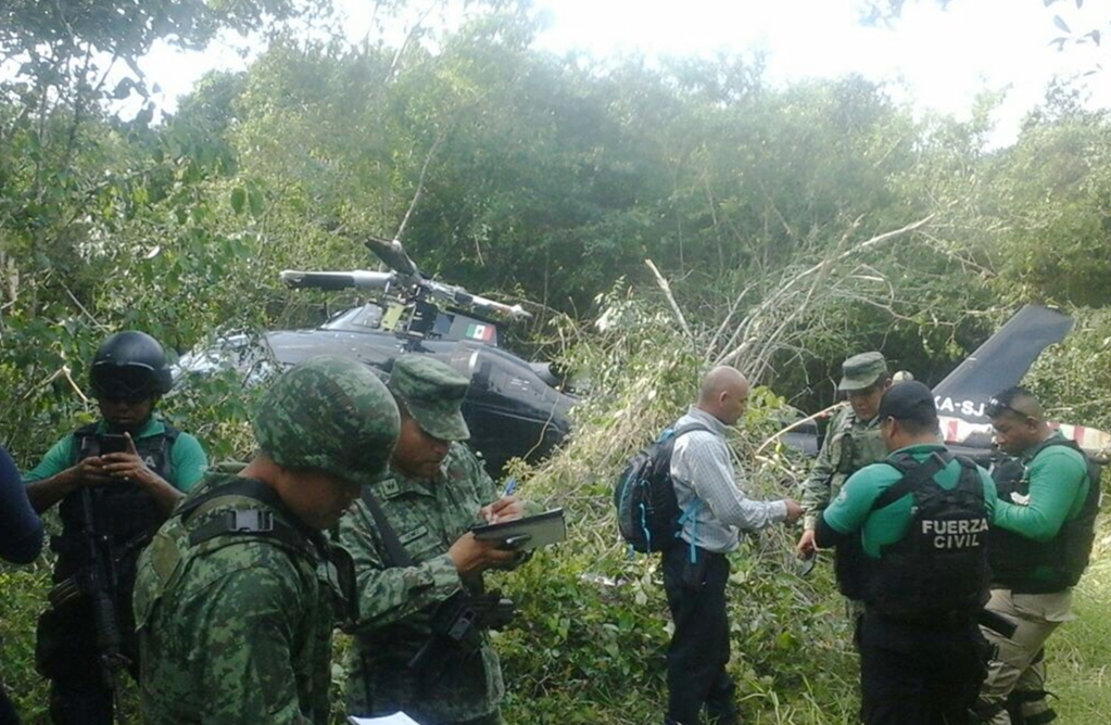 Se desploma helicóptero en Veracruz; no se reportan muertos