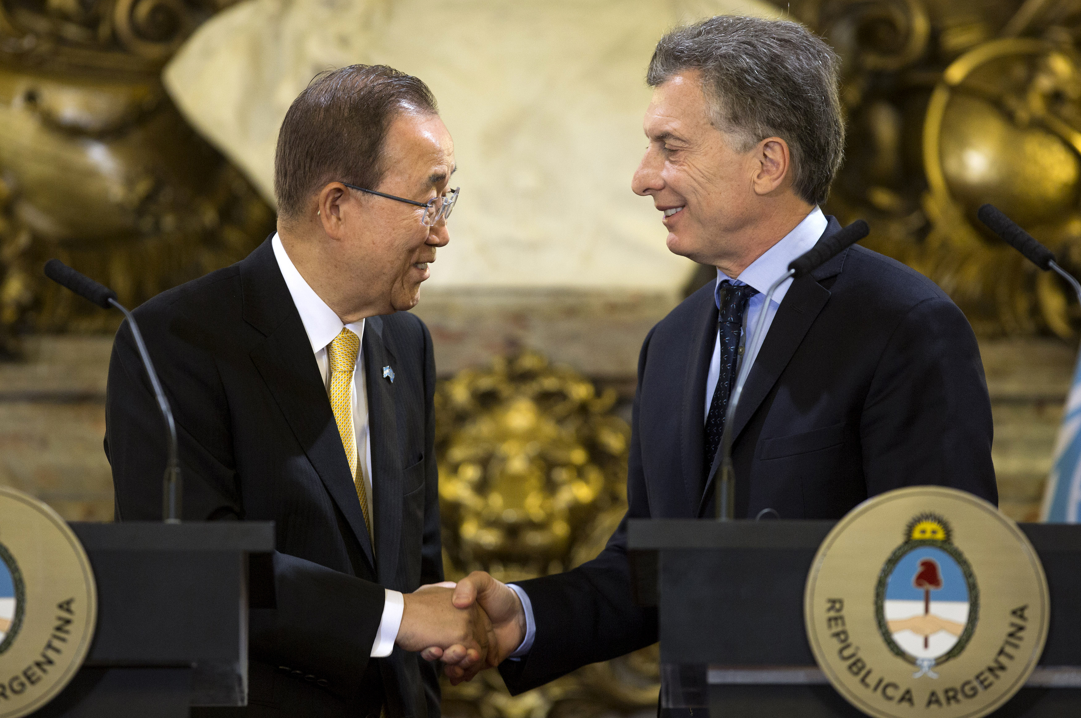 Ban Ki-moon agradece a Macri por recibir a refugiados sirios