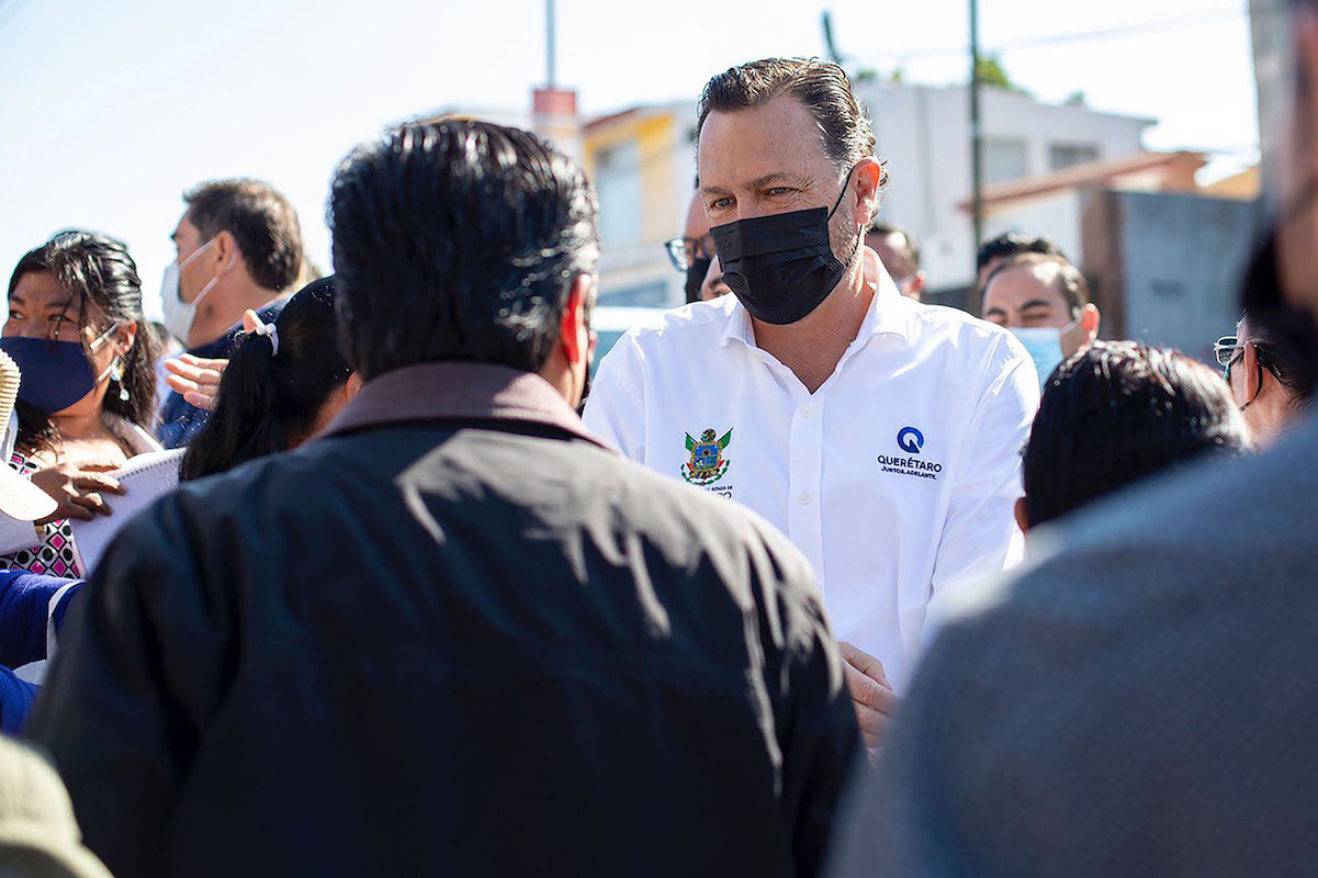 Mauricio Kuri visita Corregidora para verificar el avance de obras 