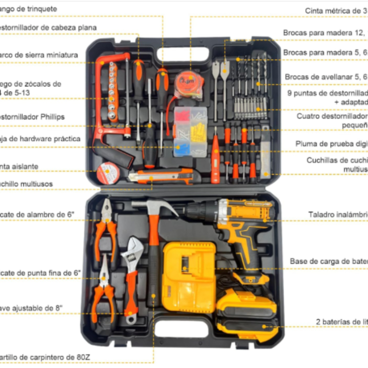 Uso versátil para carpintería, reparaciones del hogar y automóvil