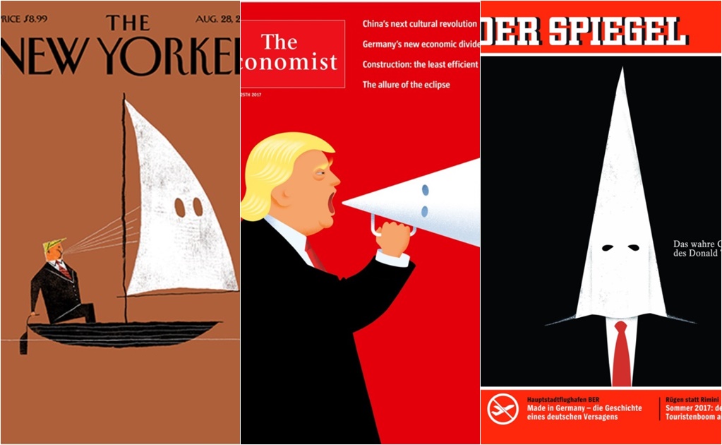 ​Revistas critican “defensa” de Trump al Ku Klux Klan