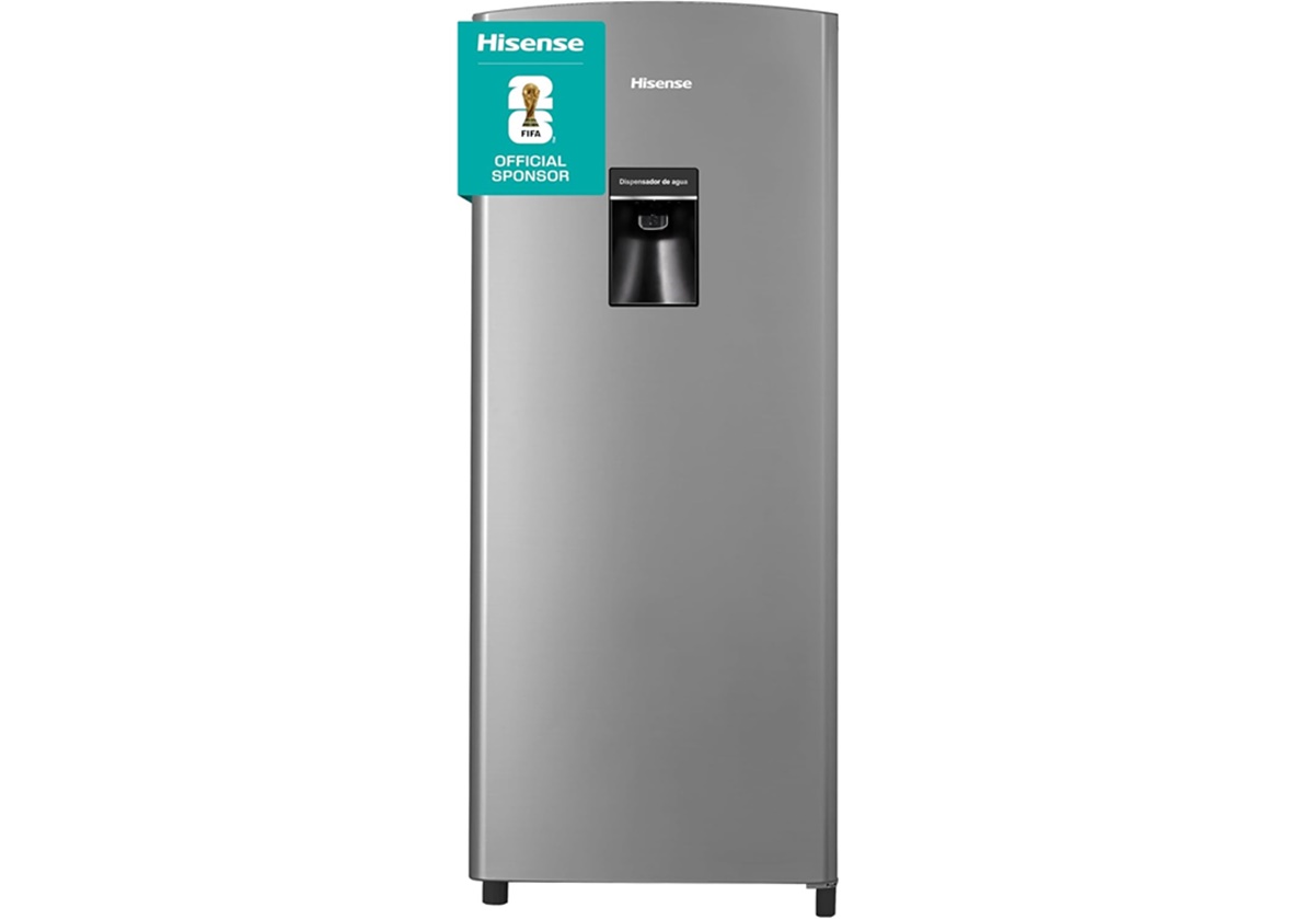 Refrigerador Hisense color gris